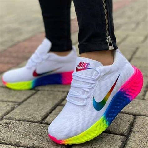 rainbow nike sneakers|nike shoes with rainbow soles.